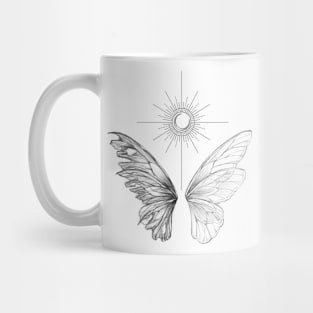 Yin Yang Butterfly Mug